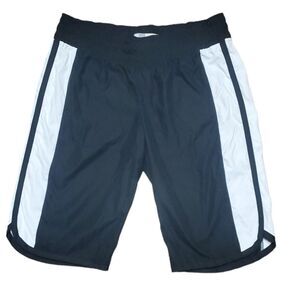 Nike Women's Size small Black white athletic Bermuda Windbreaker Track Shorts